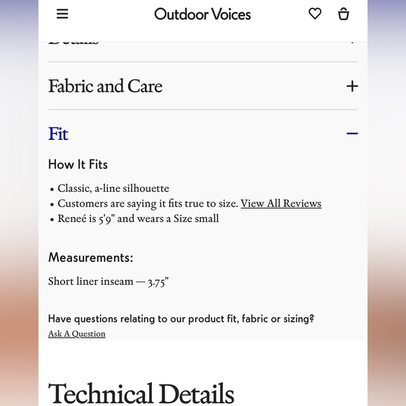 Outdoor Voices Exercise Dress Size XXL Azure - Picture 14 of 16